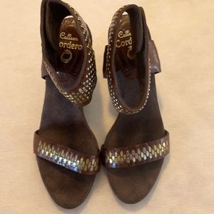 CALLEEN CORDERO Leather Sandals.  Sz.8